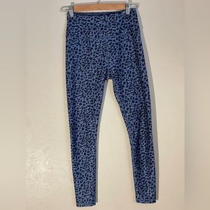 Calia blue and black leopard print leggings
